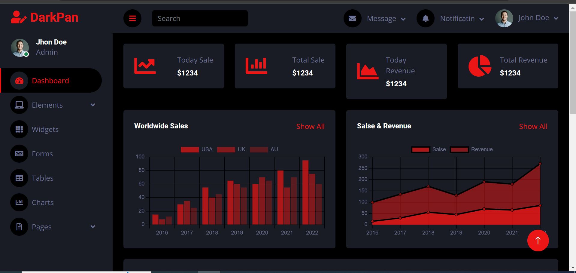 Website design